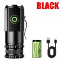 Powerful Mini EDC LED Flashlight USB-C Rechargeable Keychain Work Light Strong Magnet Waterproof Torch Outdoor Camping Lantern. 