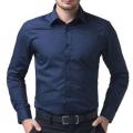 Navy Blue Cotton Formal Shirt for Men.