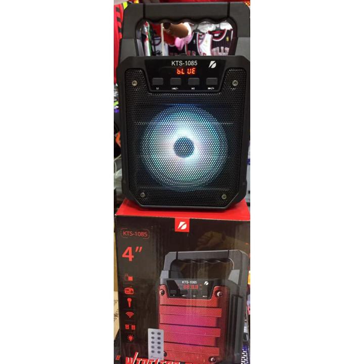 KTS 1085 Portable Wireless Bluetooth Speaker With Remote Control & Microphone Supported