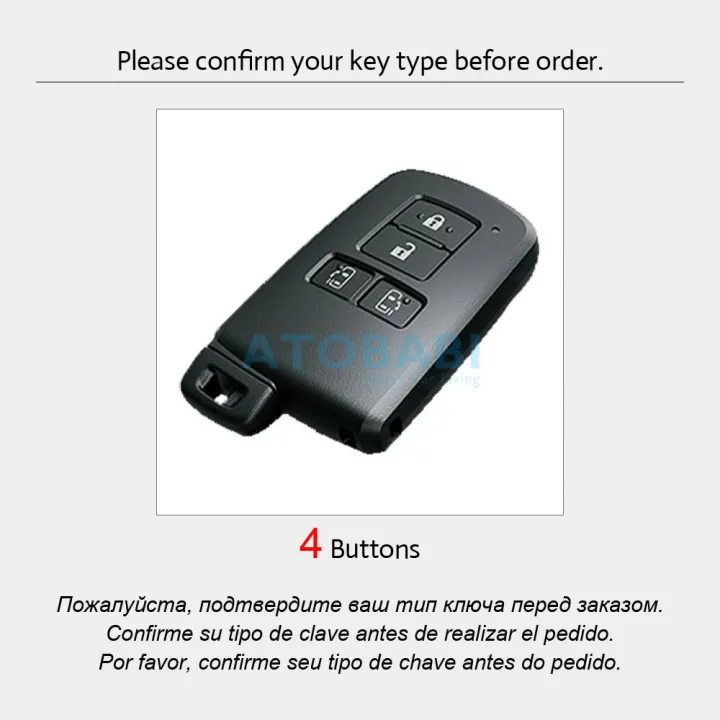 Leather%20car%20key%20case%20for%20Toyota%20Sieni%20Noah%20Voxy%20Esquire%20Vellfire%20Alphard%204%20buttons%20remote%20fob%20cover%20keychain%20bag%20auto%20accessory%20-%20Image%204