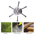 6 Inch Steel Grass Trimmer Head 3 or 6 Knife Mower Wire Weed Blade for Garden Lawn Trimmer Head Lawnmover Power Tools. 