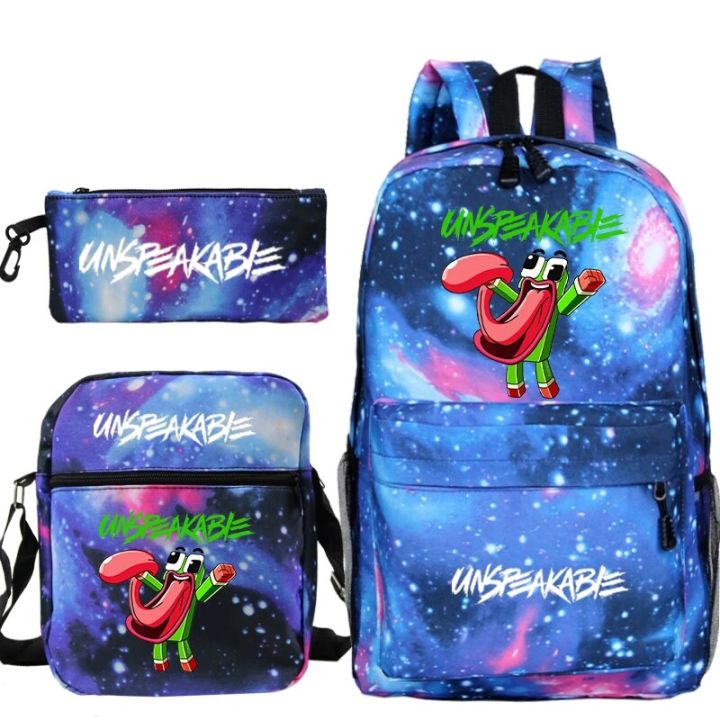【3C VictoryEagle】UNSPEAKABLE Schoolbags Pencil Case Shoulder Bags UNSPEAKABLE Boys Girls to School Bacpack