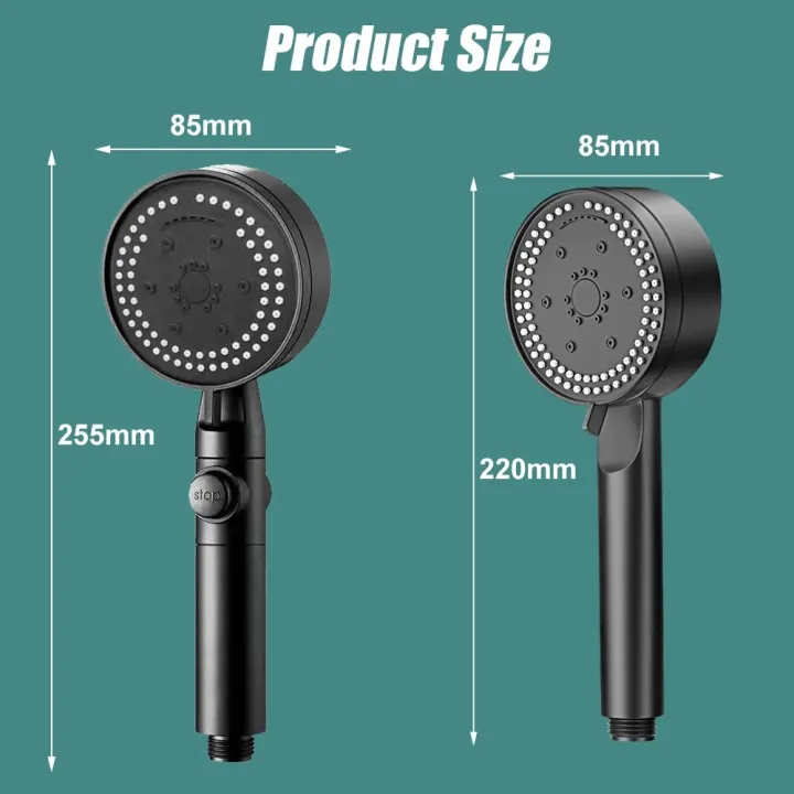 8%20Modes%20High-Pressure%20Shower%20Head%20Fall%20Resistance%20Black%20Handheld%20Showerhead%20Water%20Saving%20Bathroom%20Shower%20Accessories%20-%20Image%206