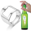 Men Bottle Opener Rings -Stainless Steel Finger Ring -Ring-shape Bottle Cap Opening Remover Tools. 