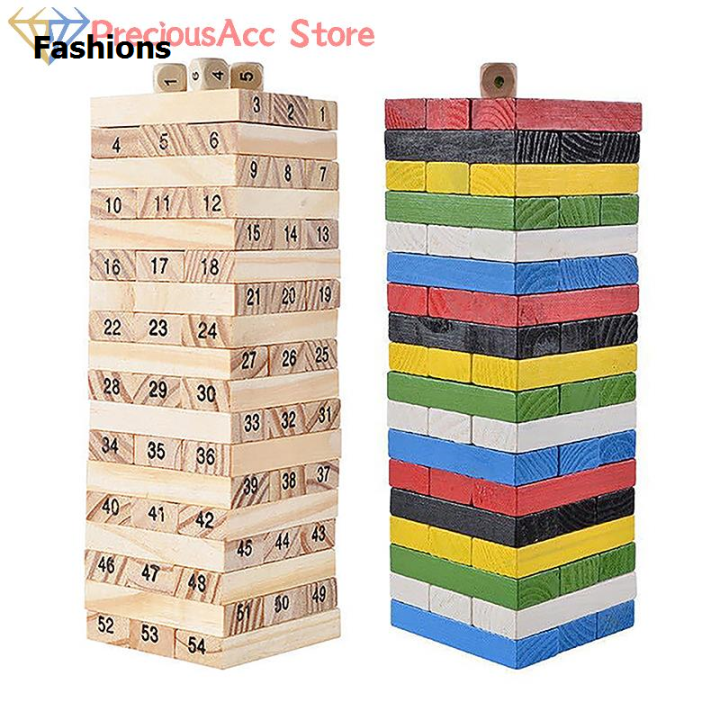 Stack Block Puzzle Pattern Fashions Solid Wood Puzzle Stacked High Stack Tower Drawing Block ...