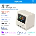 RayCue 128K SE USB C Docking Station 4K HDMI-compatible Triple Monitor Expansion USB 3.0 Hub for MacBook Lenovo HP Dell Laptop. 