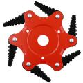 KOGEEK S-Shape New Style Toothed Mower Blade Lawn Mower Accessories Farm-Oriented Six Leaf Cyclone Blade. 