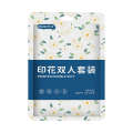 Disposable bed sheets, duvet covers, pillowcases, four piece white hotel portable set, travel double bedding.