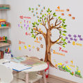 MS6131 New Cartoon Animal Tree Digital Preschool Room Decoration Wall Stickers Bedroom Background Wall Decoration Wall Stickers.