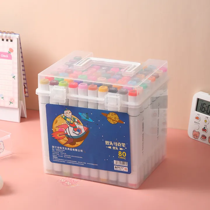PP%20Barrel%20Boxed%20Double-Headed%20Oily%20Marker%20Pen%20Children%20Art%20Drawing%20Graffiti%20Marker%20Pen%2060%20Color%2080%20Color%20Suit%20-%20Image%209