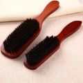 Wood Handle Hair Brush Set Hard Boar Bristle Combs Styling For Men Women Hairdressing Hair Styling Beard Straight. 