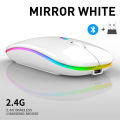【FUPANG】Bluetooth wireless rechargeable RGB mouse bt5.2 for computer pc. 