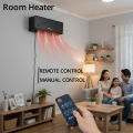 Miyako PTC-WH-5210L wall-mounted room heater With Remote Control & Manual Contro Large Area Coverage Easy One Click Control Low Noise & Timing Function-2000 Watts. 