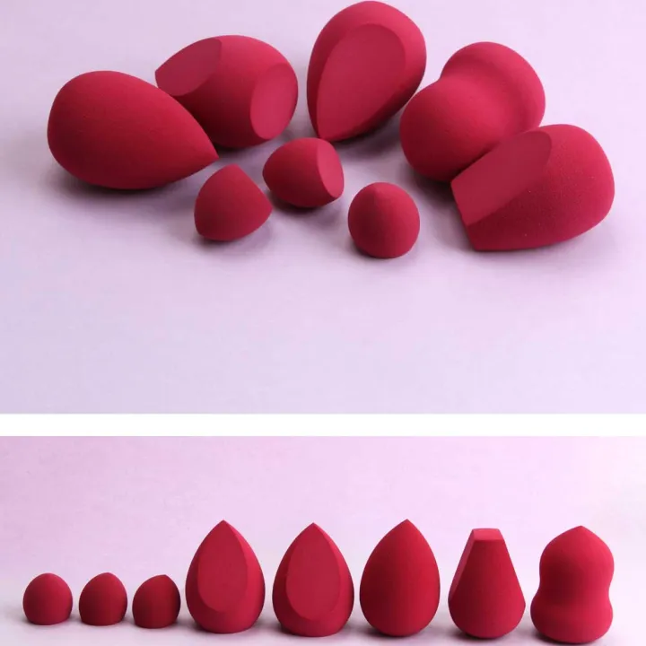 MAANGE%20BEAUTY%20BLEN%20DER%208PCS%20JAR%20/%20PUFF/%20SPONGE%20MAROON%20-%20Image%202
