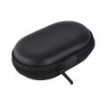 Oval Earphone Case Mini Earbuds Hold Storage Box Headset Bags Portable Zipper Headphone Carrying Bag Headsets Container.