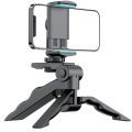 Flexible Smartphone Stand + Tripod - Mini Handheld Stabilizer Tripod with Mobile Holder For Phone Video Vlog Go Pro Stand up and down 90° - Mobile Stnad. 