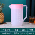 Food Grade Plastic Cold Water Jug Large Capacity Heat-Resistant Teapot Water Pitcher Jug Milk Tea Juice Jug Measuring Cup with Lid. 