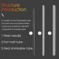 100pcs Fiber Splice Sleeves(45mm 60mm )Fusion Fiber Optic Cable Heat Shrinks Tubing 304 Stainless Steel Protection Tubes.