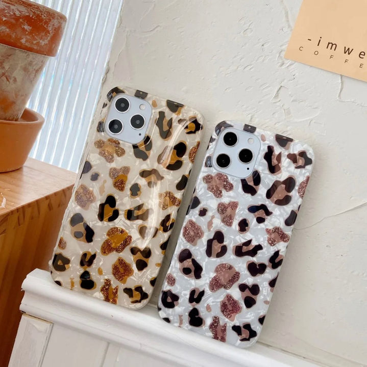 Vintage%20glitter%20leopard%20print%20phone%20case%20for%20iPhone%2013%2012%2011%2014%20Pro%20Max%207%2014%20plus%20X%20XR%20soft%20TPU%20dream%20shell%20leopard%20marble%20cover%20-%20Image%203