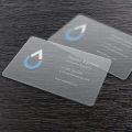200pcs 500pcs Custom Translucent Business Cards PVC Print Plastic Identity Cards One Side Waterproof Round Corners Add White Ink. 