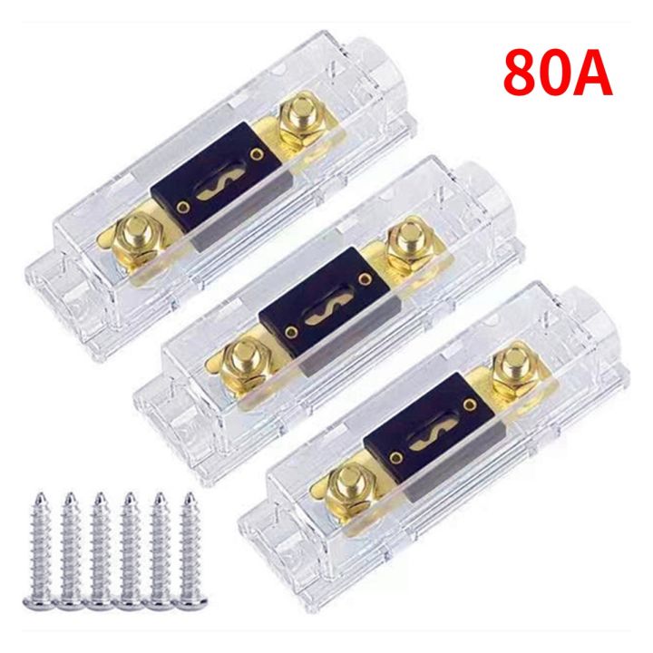 3Pcs%20Fuse%20Holder%20Bolt-on%20Fuse%20Car%20Electrical%20Protection%20ANL%20Fuse%20Fusible%20Link%20with%20Fuse%2080A%20Fuses%20AMP%20-%20Image%202