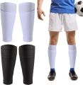 Shin Guard Sock - Leg Performance Support Football Compression Calf Sleeves With Pocket (2 Pcs). 