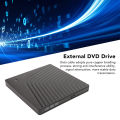 External DVD Drive High Speed Removable 9.5mm Thick Mobile External Optical Drive Case for Desktop Laptop. 