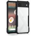For Google Pixel 6a Mobile Cover Edge-Reinforced Shockproof Cushion Back Clear Hybrid Transparent Hard Cover Casing.