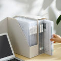 A4 Transparent Storage Box Clear Plastic Document Paper Filling Case File Box Fayshow. 
