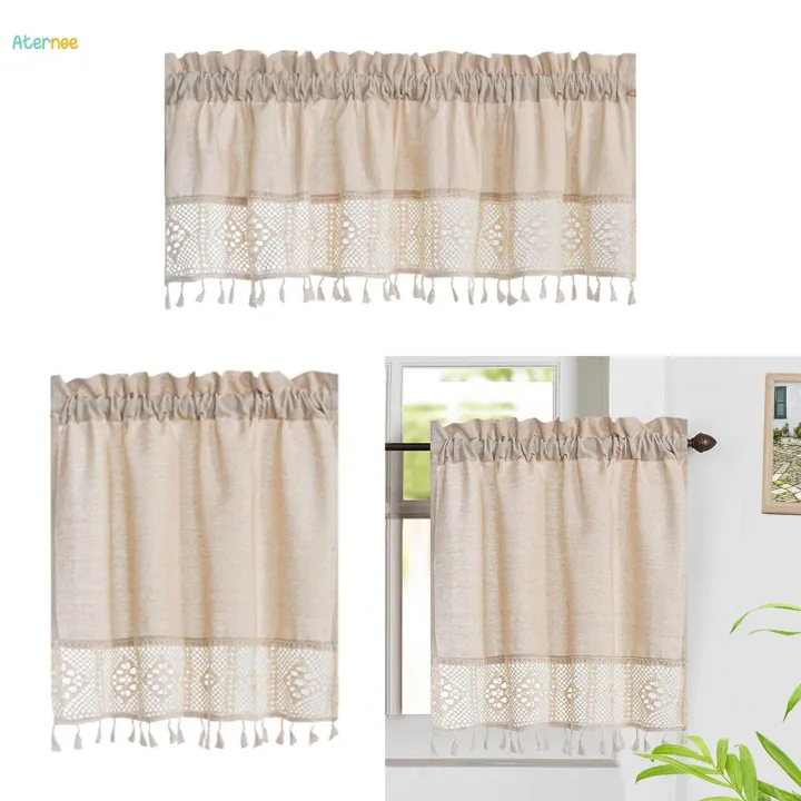 Farmhouse%20Valance%20Windows%20Short%20Curtain%20for%20Bedroom%20Kitchen%20Decoration%20150cmx60cm%20-%20Image%207