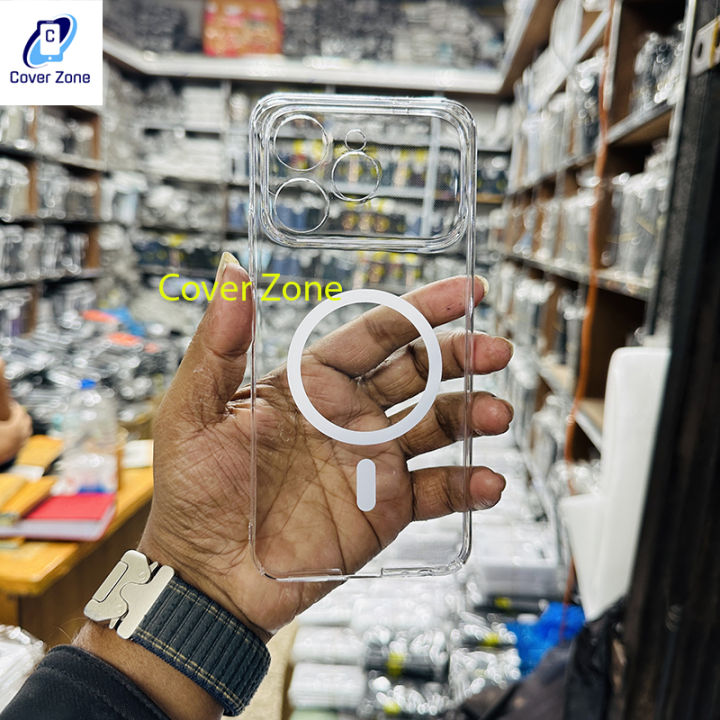 Tecno%20Spark%2040%20BARLIA%20Magnetic%20Phone%20Case%20%20Imported%20Material%20High%20Quality%20Transparent%20Case%20For%20tecno%20Spark40%20Anti-Yellow%20Clear%20Back%20Cover%20-%20Image%204