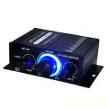 Mini Stereo Amplifier Dc12V Dual Channel Hi-Fi Audio Player.