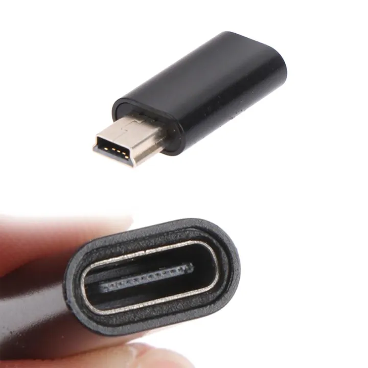 Mini 5 Pin USB Adapter B Male to USB Type C Female Data Data Transfer Connector Creek