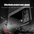 For Samsung Galaxy S21 FE 5G Case Plexiglass Back Protect Leather Cover S21FE 5G Silicone Shockproof Eye Protection Dermatoglyphics Protective Phone Cases Covers.