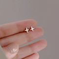 S925 Silver Stud Earrings for School Girls 2022 New Trendy Simple and Versatile Small Design Sense Ins Style Earrings Earrings.