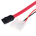 7 + 6 Pin Slimline SATA Cable for Slim Laptop SATA DVD CD-RW Adapter Cable. 