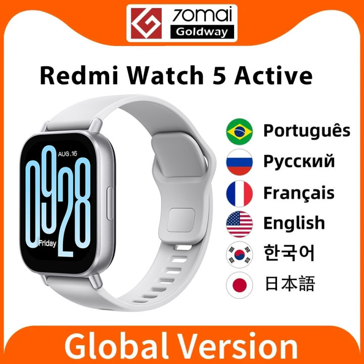 New Global Version Xiaomi Redmi Watch 5 Active Bluetooth Phone Call Smartwatch 2 Big Screen 140+ Sport Mode 5ATM Waterproof