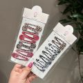 8pcs/set Leopard Print Hair Clips for Women Girls Vintage Geometric Star BB Clips Bangs Hairpins Barrettes Hair Accessories Set. 