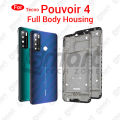 Tecno Pouvoir 4 Full Body Housing With Camera Glass (LCD Frame, Side/Middle Frame, Back Panel/Backshell). 