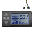LCD Display Mountain Bike Scooter Speedometer 24V 36V 48V 60V S861 for Electric Bike BLDC Controller Control Panel(SM Plug). 