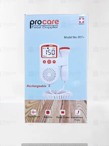 Procare%20Rechargable%20Fetal%20Doppler%20Heart%20Rate%20Monitor%20Baby%20Fetal%20Sound%20Heart%20Detector%20with%20LCD%20Display%20(Free%20Gel)%20-%20Image%203