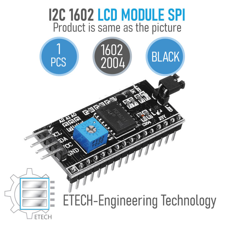 IIC / I2C / TWI / SPI Serial Interface Board Module Port for Arduino 1602 LCD Display I2C LCD Module