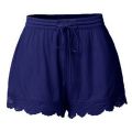 25# Summer Shorts Women Lace Leggings Plus Size Rope Tie Shorts Sport Shorts Leggings Trousers Large Size Trousers Шорты Женские. 