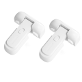 2Pcs Safe Fridge Lock, Child Proof Refrigerator Freezer Door Lock, Protect Refrigerators with Sealing Strips Grey. 