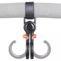 Bicycle or Scooter Bag Hanger Hook Punching Hanging Universal front Adhesive Outdoor Hanger Hooks Rotate Stroller Baby Car Shopping Cart Hooks Bag Hook.