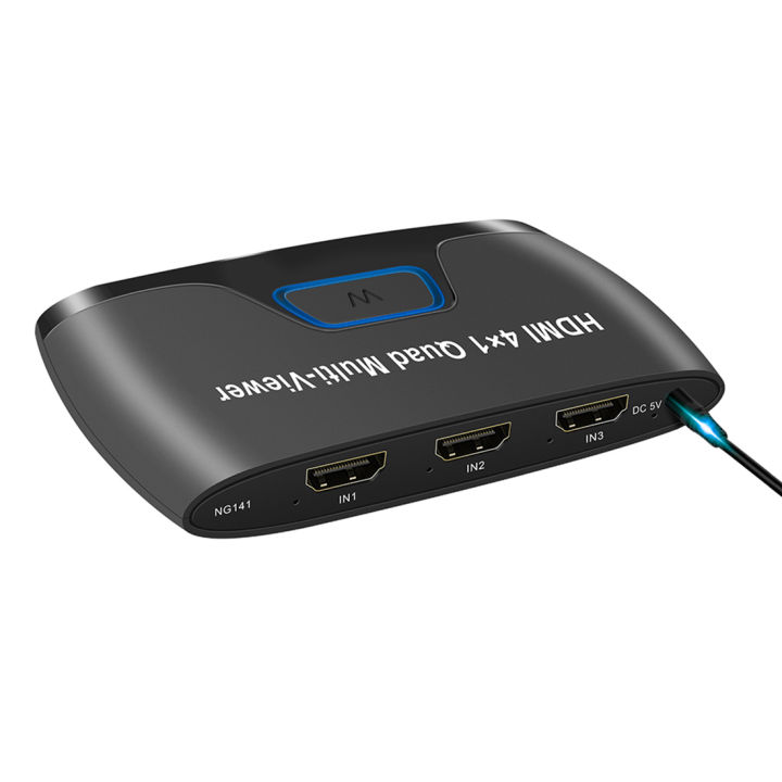 HDMI-COMPatible%204x1%20Splitter-1%20x%204x1%20Quad%20Multi-Viewer%0D%0A1%20x%20%20supply%0D%0A1%20x%20English%20User%20Manual-Black%20-%20Image%205