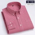 Luxury hight-qulity100% Cotton Full plain shirt slim fit formal shirts for men soft plaid tops sligle pocket Office clothes.