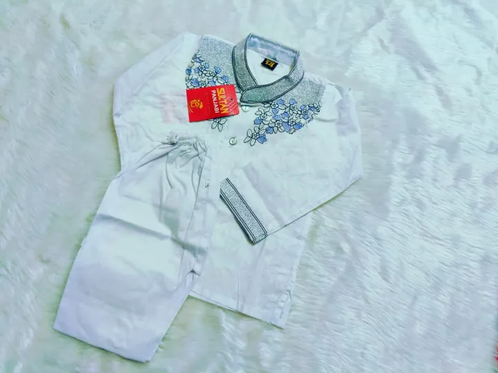 White%20colour%20cotton%20baby%20ambrodari%20work%20panjabi%20set/%20eid%20special%20panjabi%20for%20baby%20-%20Image%203