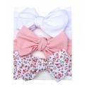 3 Pcs/Set Baby Girl Headband Elastic Bows Newborn Headbands Hair Band For Girls Print Kids Turban Baby Hair Accessories. 