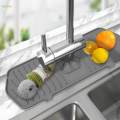 2pcs Kitchen Counter Faucet Absorbent Pad Silicone Sink Water Splash Mats. 
